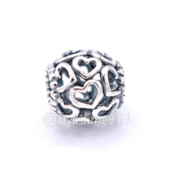 Authentic PANDORA Open Your Heart Charm - 790964 - Picture 7 of 9